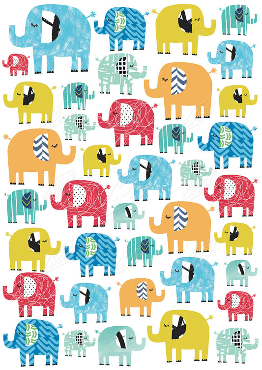 00035051IMC - Elephant Children's Pattern by Isla McDonald for Pure Art Licensing Agency International Product & Packaging Surface Design 
