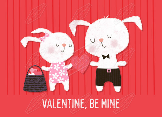 00035066GEG- Gill Eggleston is represented by Pure Art Licensing Agency - Valentine's Greeting Card Design