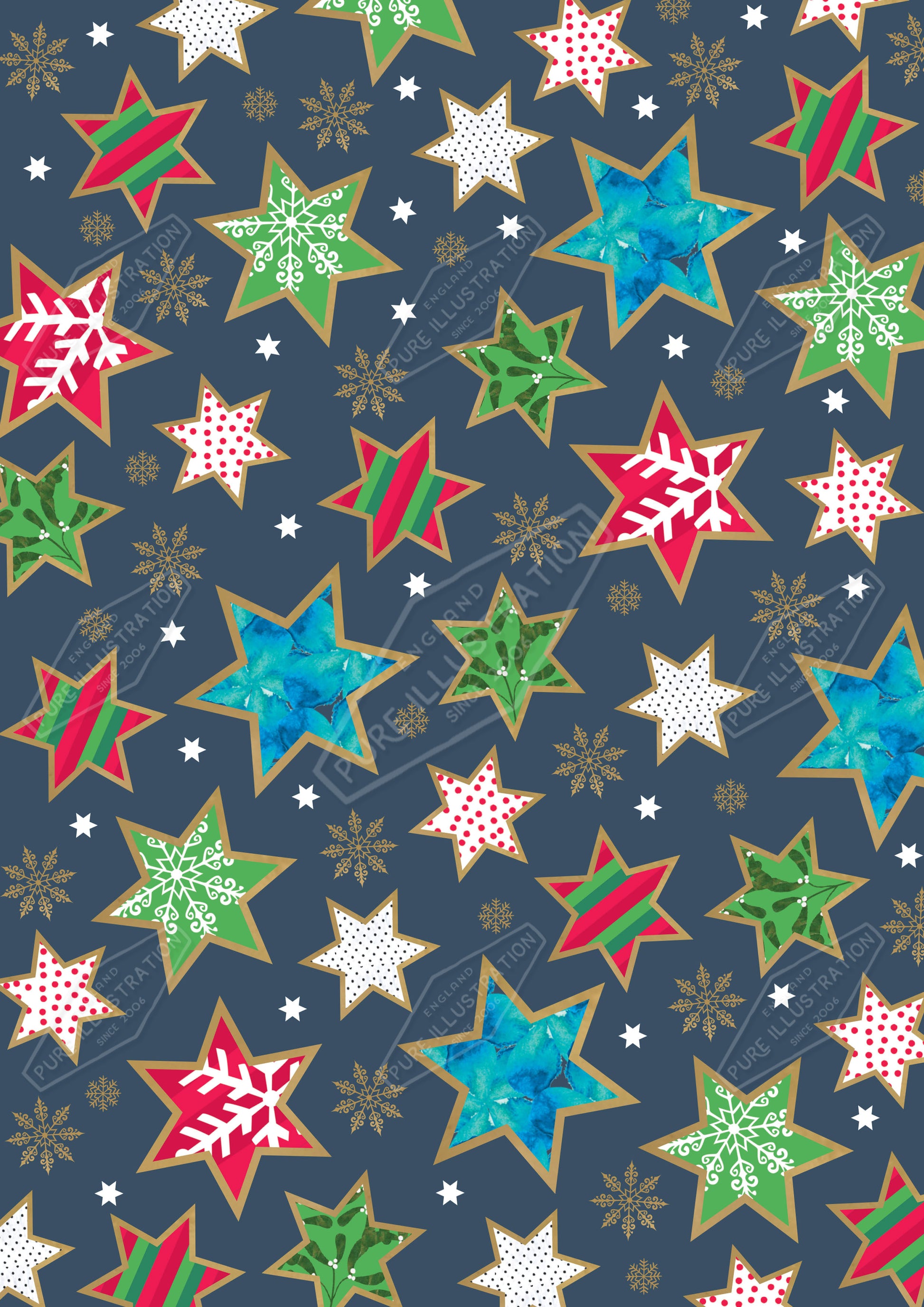00035071IMC- Isla McDonald is represented by Pure Art Licensing Agency - Christmas Pattern Design