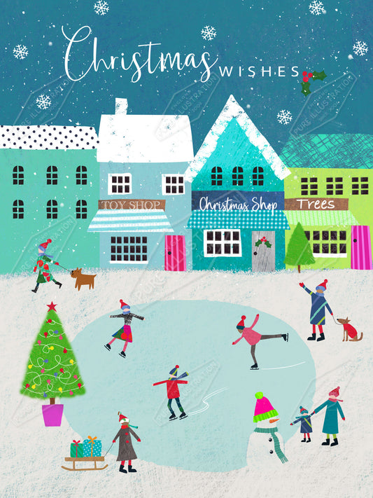 00035074IMC- Isla McDonald is represented by Pure Art Licensing Agency - Christmas Greeting Card Design