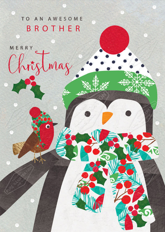 00035080IMC- Isla McDonald is represented by Pure Art Licensing Agency - Christmas Greeting Card Design