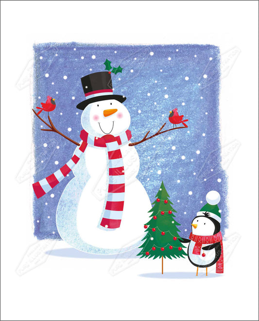 00035111SPI- Sarah Pitt is represented by Pure Art Licensing Agency - Christmas Greeting Card Design
