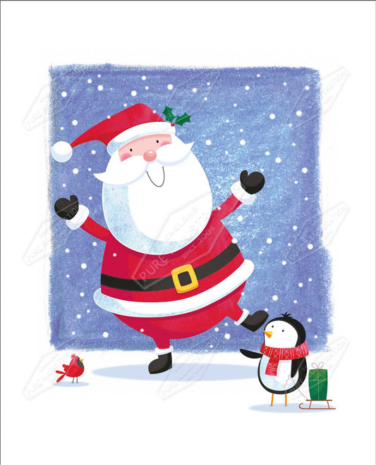 00035113SPI- Sarah Pitt is represented by Pure Art Licensing Agency - Christmas Greeting Card Design