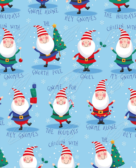 00035115SPI- Sarah Pitt is represented by Pure Art Licensing Agency - Christmas Pattern Design