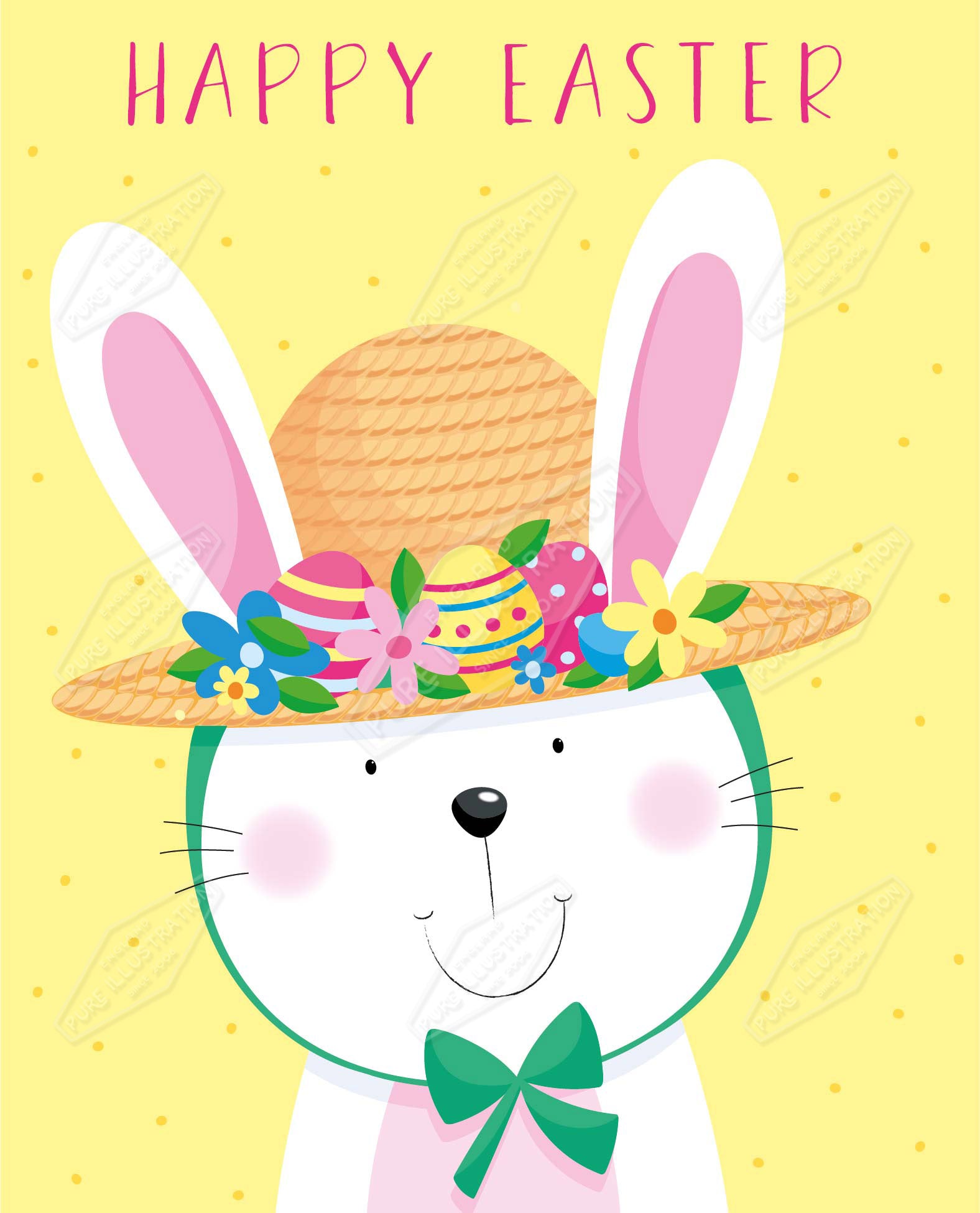 00035130SPI- Sarah Pitt is represented by Pure Art Licensing Agency - Easter Greeting Card Design