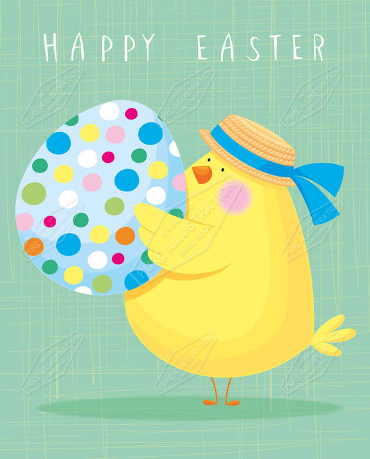00035131SPI- Sarah Pitt is represented by Pure Art Licensing Agency - Easter Greeting Card Design