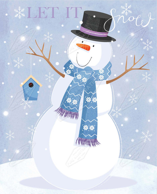 00035148SPI- Sarah Pitt is represented by Pure Art Licensing Agency - Christmas Greeting Card Design