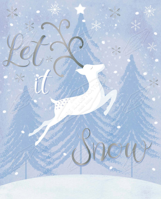00035172SPI- Sarah Pitt is represented by Pure Art Licensing Agency - Christmas Greeting Card Design