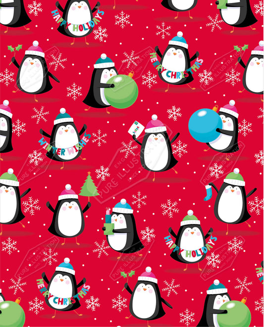 00035175SPI- Sarah Pitt is represented by Pure Art Licensing Agency - Christmas Pattern Design