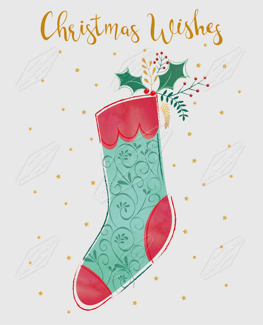 00035261SPI- Sarah Pitt is represented by Pure Art Licensing Agency - Christmas Greeting Card Design
