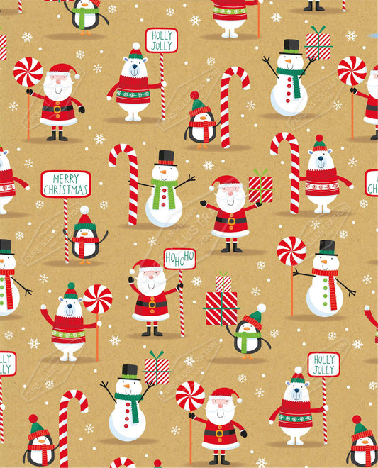 00035264SPI- Sarah Pitt is represented by Pure Art Licensing Agency - Christmas Pattern Design