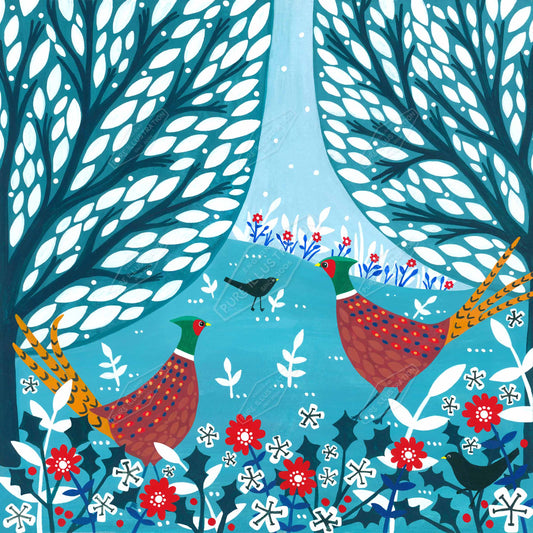00035283SSN- Sian Summerhayes is represented by Pure Art Licensing Agency - Christmas Greeting Card Design