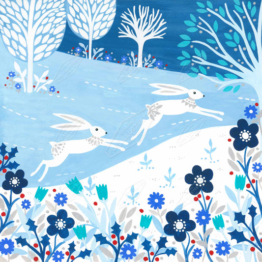 00035285SSN- Sian Summerhayes is represented by Pure Art Licensing Agency - Christmas Greeting Card Design