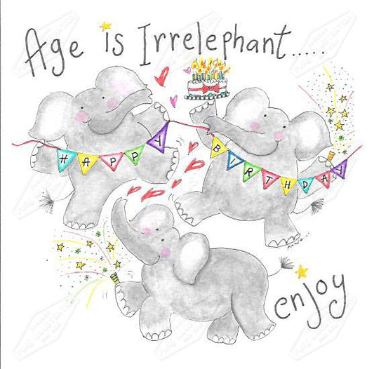 00035297CKO- Carla Koala is represented by Pure Art Licensing Agency - Birthday Greeting Card Design 