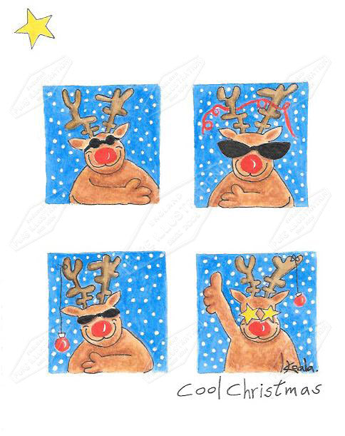 00035311CKO- Carla Koala is represented by Pure Art Licensing Agency - Christmas Greeting Card Design 