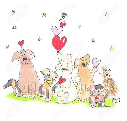 00035315CKO- Carla Koala is represented by Pure Art Licensing Agency - Valentine's Greeting Card Design 