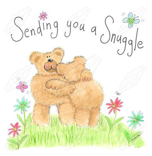 00035374CKO- Carla Koala is represented by Pure Art Licensing Agency - Thinking of You Greeting Card Design