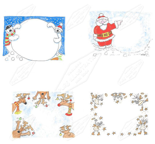 00035401CKO- Carla Koala is represented by Pure Art Licensing Agency - Christmas Greeting Card Design