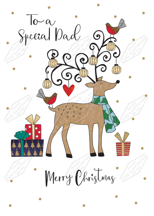 00035427IMC- Isla McDonald is represented by Pure Art Licensing Agency - Christmas Greeting Card Design