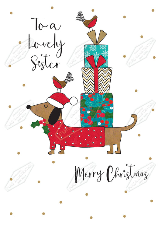 00035429IMC- Isla McDonald is represented by Pure Art Licensing Agency - Christmas Greeting Card Design
