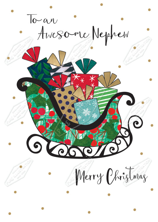 00035430IMC- Isla McDonald is represented by Pure Art Licensing Agency - Christmas Greeting Card Design