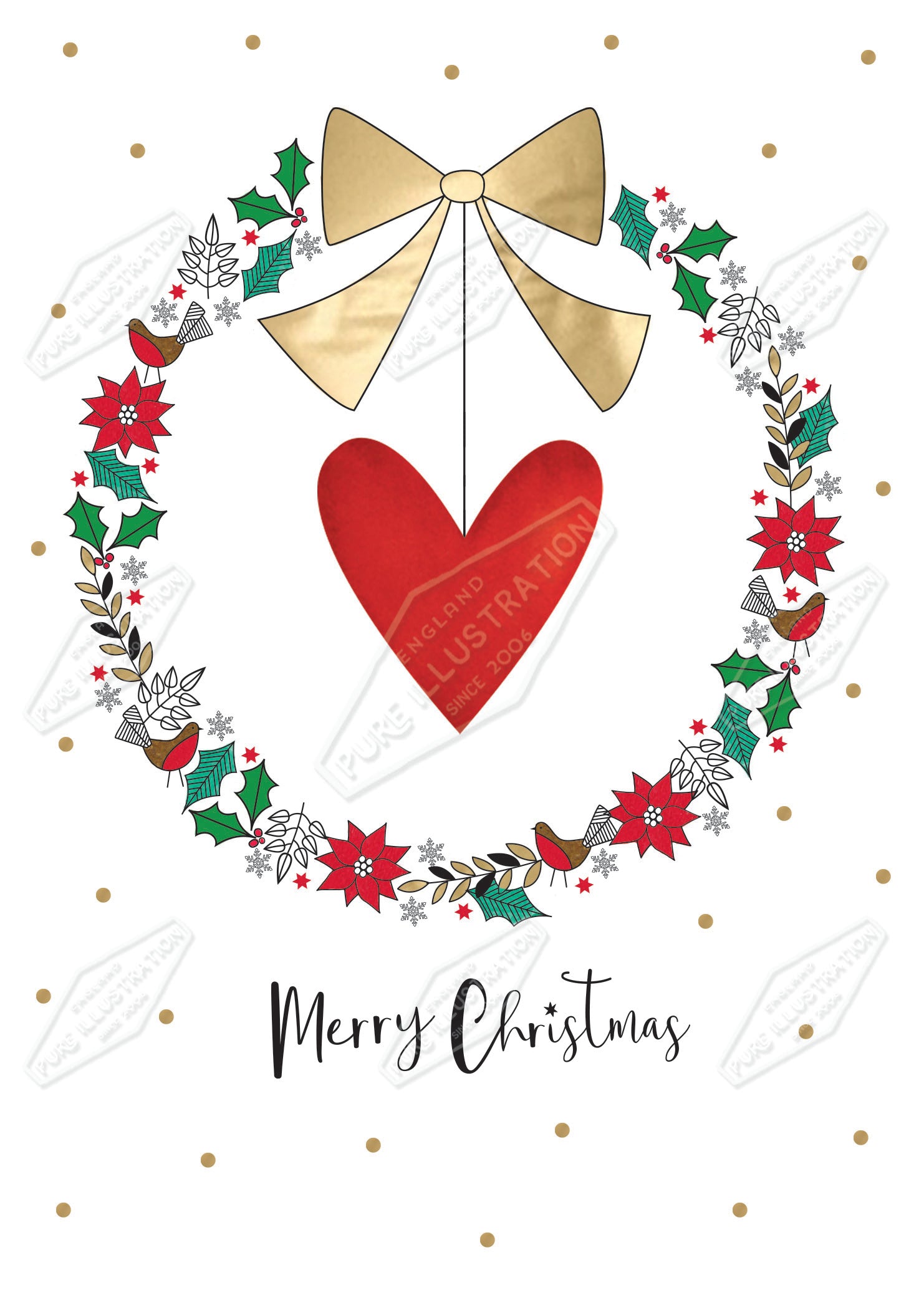 00035433IMC- Isla McDonald is represented by Pure Art Licensing Agency - Christmas Greeting Card Design