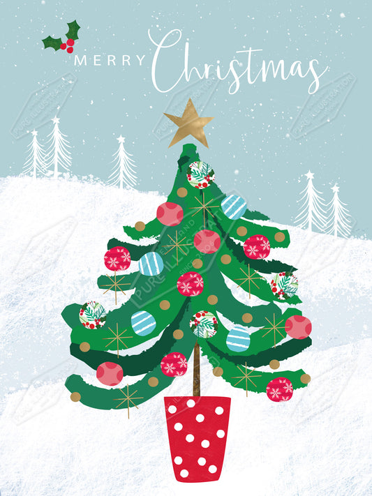 00035436IMC- Isla McDonald is represented by Pure Art Licensing Agency - Christmas Greeting Card Design