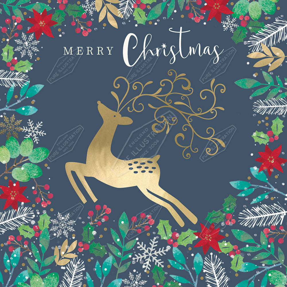 00035439IMC - Isla McDonald is represented by Pure Art Licensing Agency - Christmas Greeting Card Design