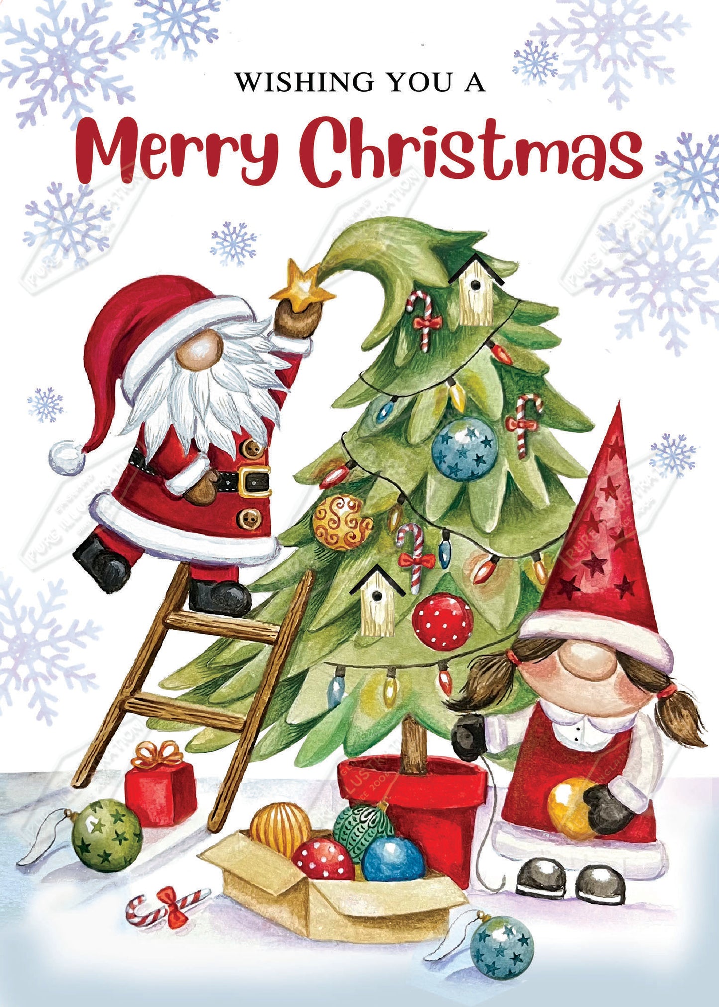 00035446DEV - Deva Evans is represented by Pure Art Licensing Agency - Christmas Greeting Card Design