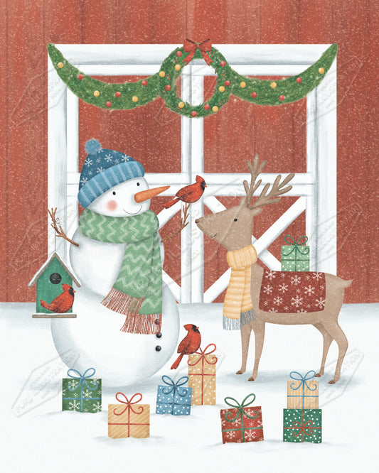 00035460AAI - Anna Aitken is represented by Pure Art Licensing Agency - Christmas Greeting Card Design