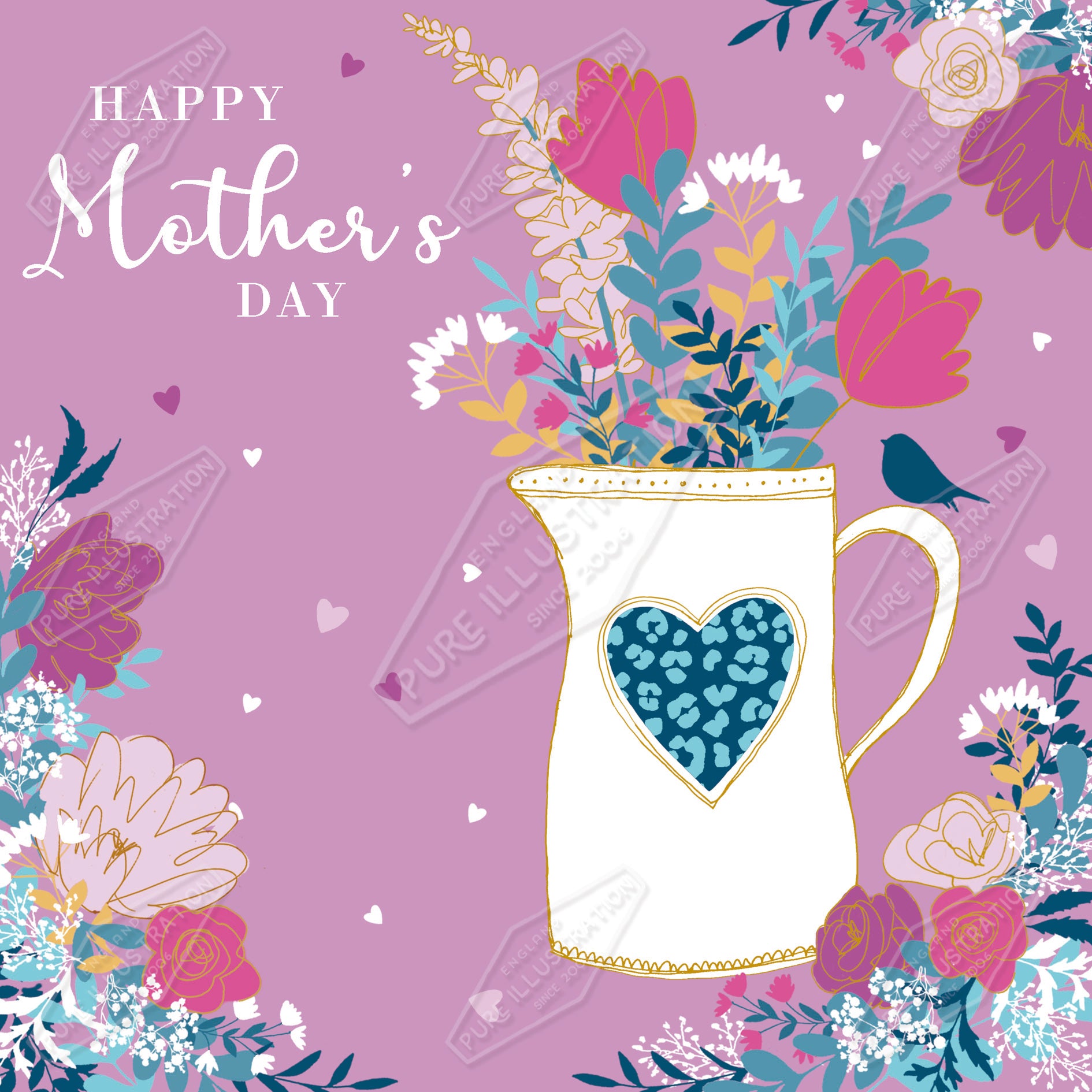 00035464CMI - Caitlin Miller is represented by Pure Art Licensing Agency - Mother's Day Greeting Card Design