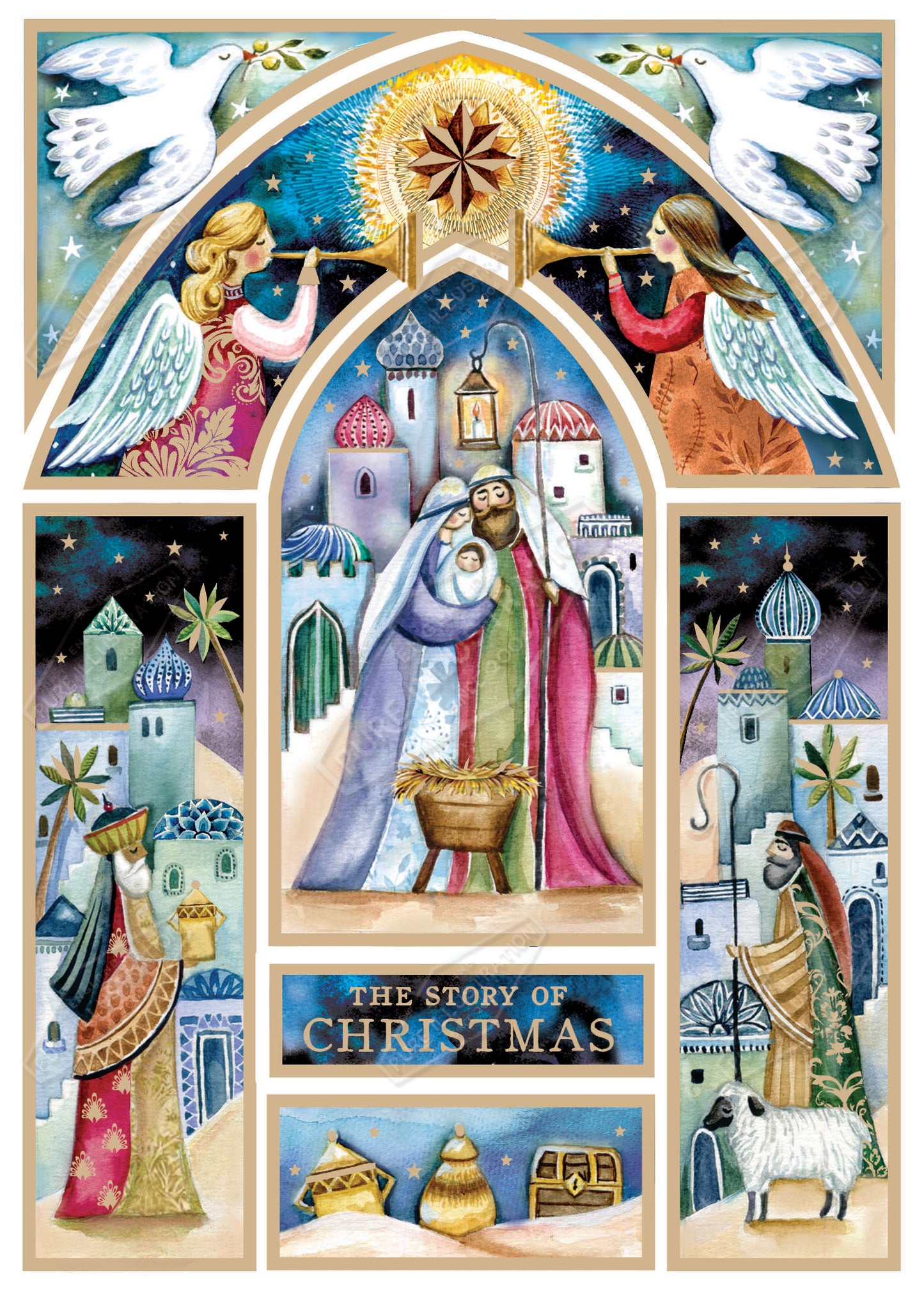 00035514DEV - Deva Evans is represented by Pure Art Licensing Agency - Christmas Greeting Card Design