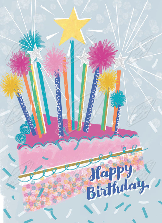 00035530SLA- Sarah Lake is represented by Pure Art Licensing Agency - Birthday Greeting Card Design