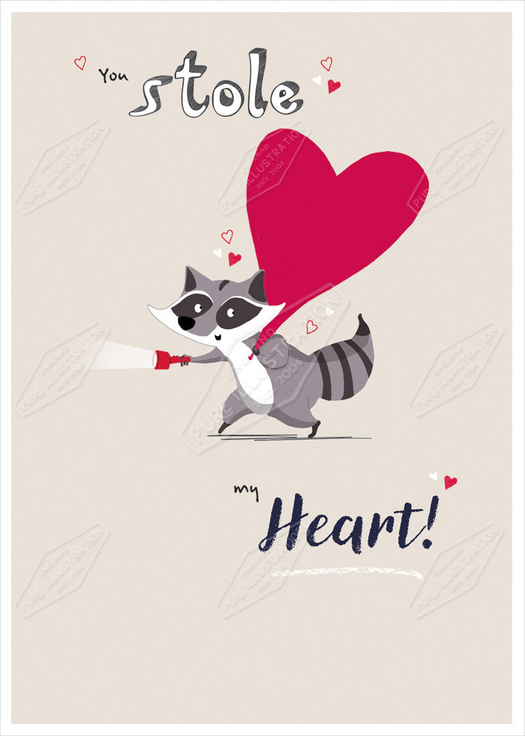 00035547CRE - Cory Reid is represented by Pure Art Licensing Agency - Valentine's Day Greeting Card Design