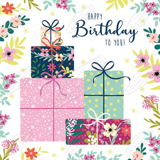 00035550CMI - Caitlin Miller is represented by Pure Art Licensing Agency - Birthday Greeting Card Design
