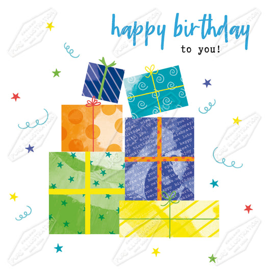 00035563CMI - Caitlin Miller is represented by Pure Art Licensing Agency - Birthday Greeting Card Design