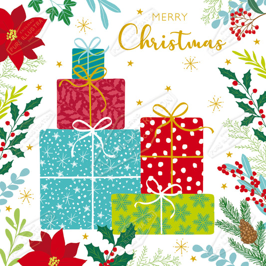 00035569CMI - Caitlin Miller is represented by Pure Art Licensing Agency - Christmas Greeting Card Design