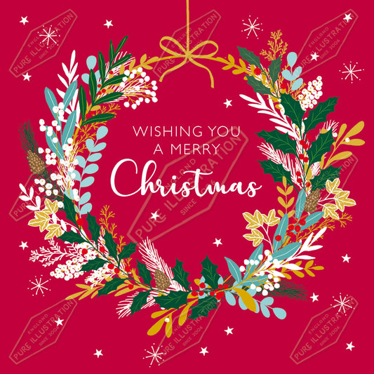 00035573CMI - Caitlin Miller is represented by Pure Art Licensing Agency - Christmas Greeting Card Design