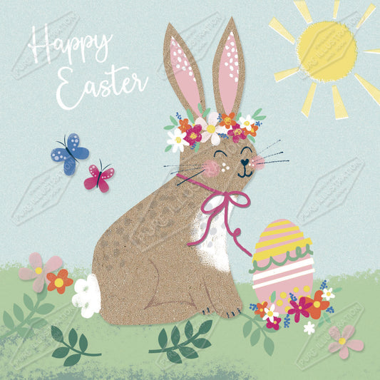 00035578SLA- Sarah Lake is represented by Pure Art Licensing Agency - Easter Greeting Card Design
